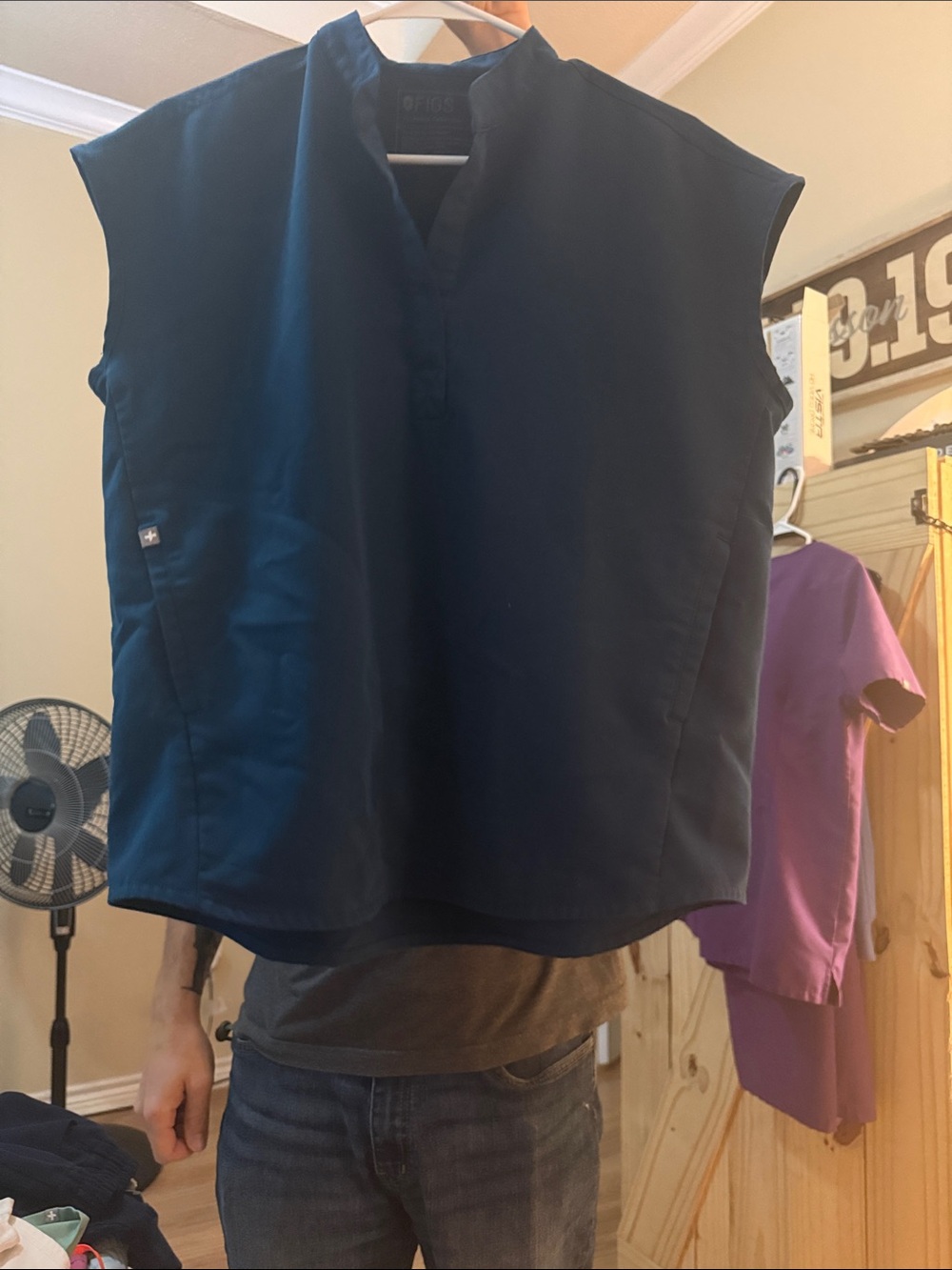 Top is over sized x small and joggers are size small regular